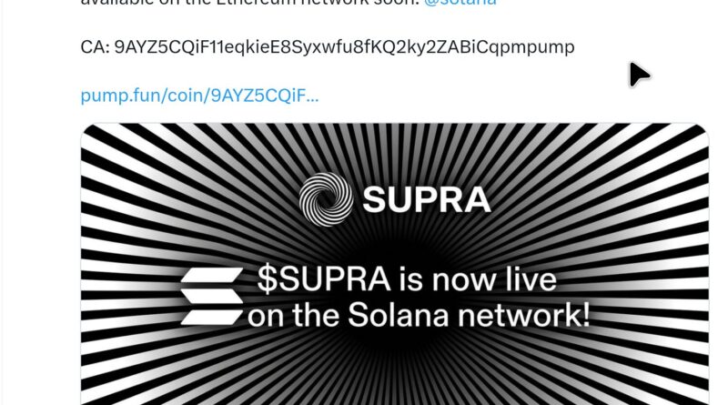 Supra Labs CEO’s X Account Hacked for Fake Token Scam
